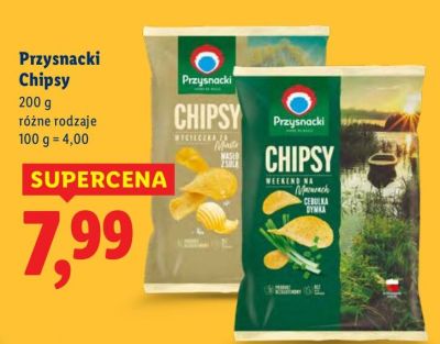 Chipsy różne rodzaje promocja w Lidl