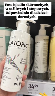 Emulsja do ciała LATOPIC Probiotic Emollient promocja w Rossmann