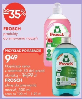 Produkty do zmywania naczyń FROSCH promocja w Super-Pharm