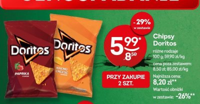 Chipsy Doritos Paprika promocja w Żabka