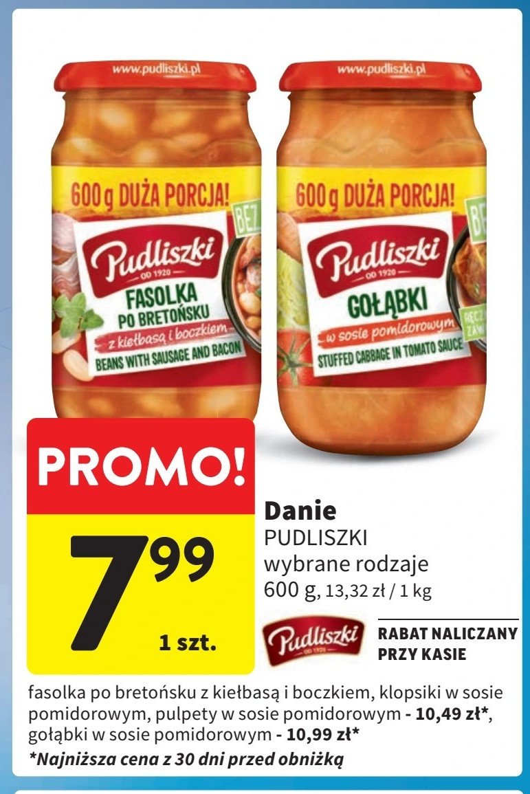 Klopsiki w sosie pomidorowym Pudliszki promocja