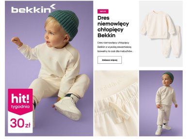 Dres niemowlęcy chłopięcy Bekkin promocja