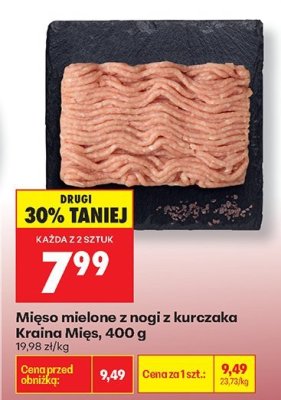 Mięso mielone z nogi z kurczaka 400 g promocja w Biedronka