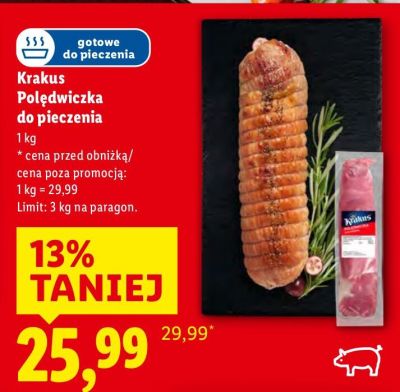 Polędwiczka do pieczenia  promocja w Lidl