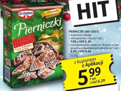 Pierniczki Dr. Oetker 260-350 g promocja w Selgros