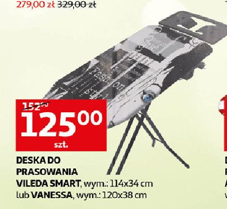Deska do prasowania smart 114 x 34 cm Vileda promocja