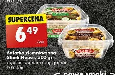 Sa艂atka ziemniaczana z czarnym pieprzem Steak house promocja