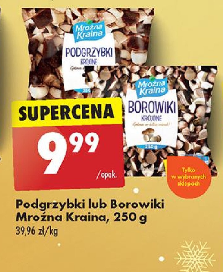 Podgrzybki krojone Mroźna kraina promocja