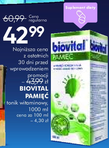 Preparat witaminowy Biovital pamięć promocja