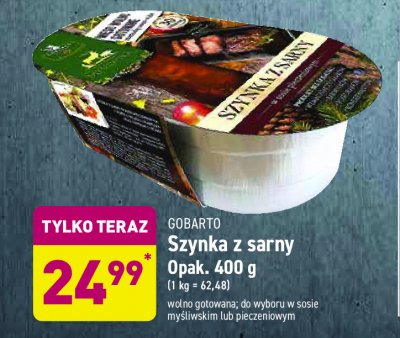 Szynka z sarny w sosie pieczeniowym Gobarto promocja