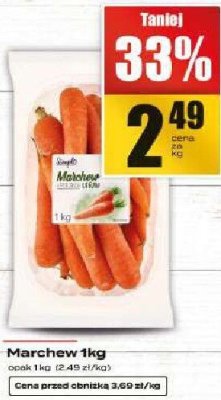 Marchew 1kg promocja w Supeco