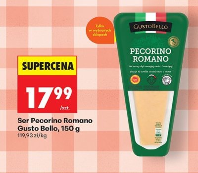 Ser Pecorino Romano  promocja w Biedronka