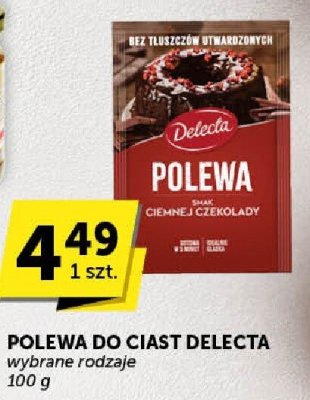 Polewa do ciast Delecta promocja w ABC
