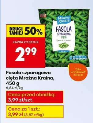 Fasola szparagowa cięta Mroźna Kraina, 450 g promocja w Biedronka