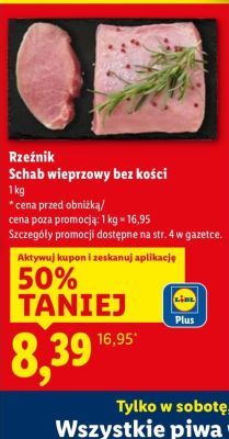 Schab wieprzowy bez kości Rzeźnik promocja w Lidl