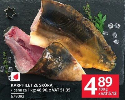 Karp filet ze skórą promocja w Selgros
