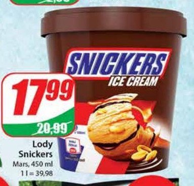 Lody Snickers ice cream promocje