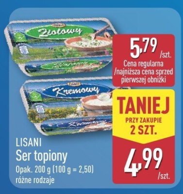 Ser topiony różne rodzaje promocja w Aldi