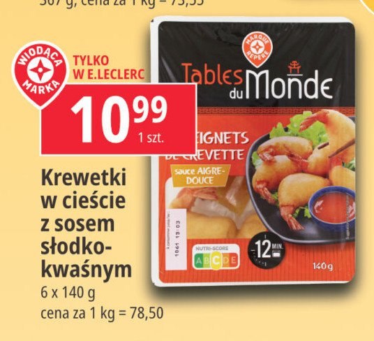 Krewetki w cieście z sosem słodko kwaśnym WIODĄCA MARKA TABLES DU MONDE Wiodąca marka promocja