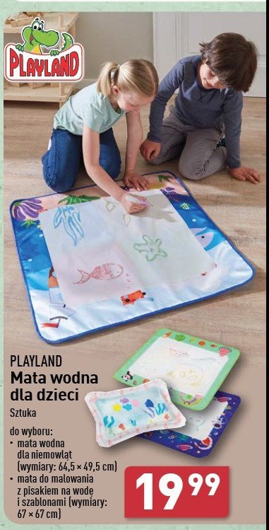 Mata wodnaz pisakiem do malowania 67 x 67 cm Playland promocja