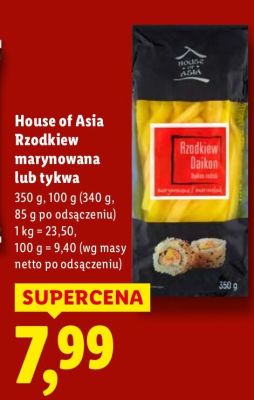 Tykwa marynowana House of Asia promocja w Lidl