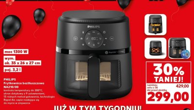Frytkownica beztłuszczowa PHILIPS NA210/00 promocja w Kaufland