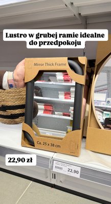 Lustro  25x38 cm promocja w Action
