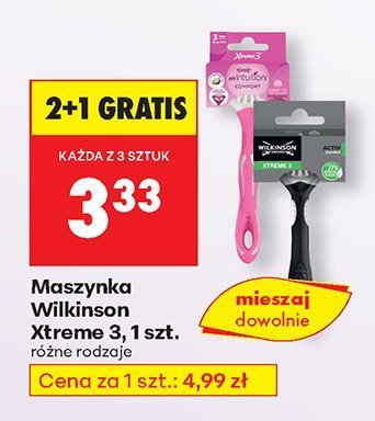 Maszynka do golenia Xtreme 3, 1 szt. różne rodzaje promocja w Biedronka
