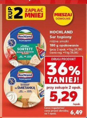 Ser topiony sortett Hochland promocja