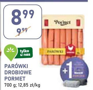 Parówki drobiowe Pormet promocja w Stokrotka