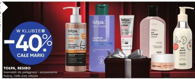 Kosmetyki do pielęgnacji i oczyszczania twarzy, ciała oraz włosów TOŁPA, RESIBO promocja w Super-Pharm