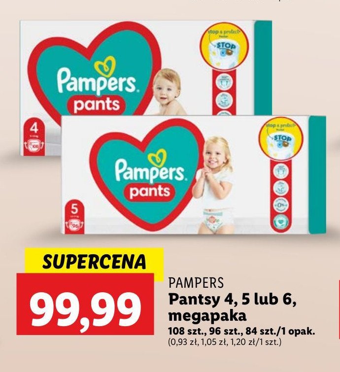 Pieluchomajtki 4 Pampers pants promocja