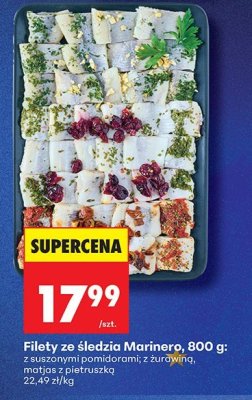 Filety ze śledzia matjas z pietruszką 800g  promocja w Biedronka