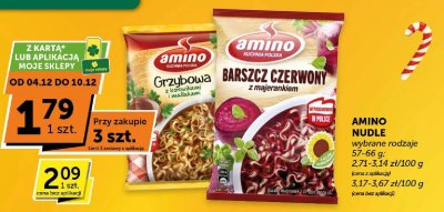 Nudle Amino Grzybowa promocja w Groszek