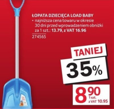 Łopata dziecięca Load Baby promocja w Selgros