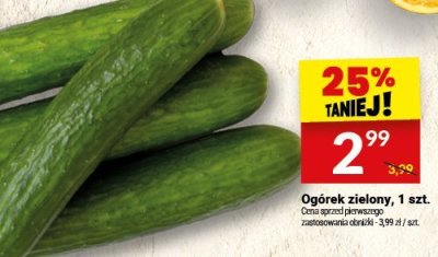 Ogórek zielony, 1 szt. promocja w Twój Market