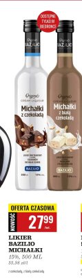 Likier Bazilio Michałki z białą czekoladą 500 ml promocja w Biedronka