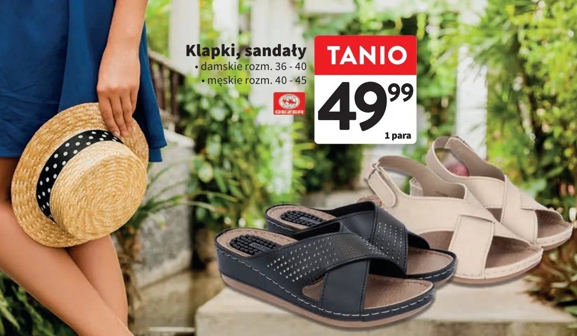 Sandały damskie 36-40 Gezer promocja