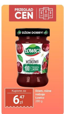 Dżem wiśniowy Łowicz promocja w Dino