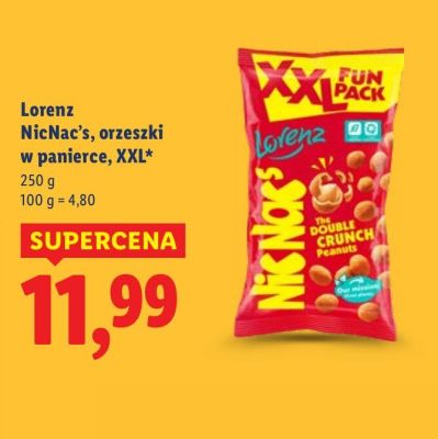 Orzeszki Lorenz NicNac's, w panierce, XXL promocja w Lidl