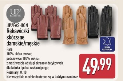 Rękawiczki skórzane damskie/męskie  promocja w Aldi