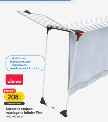 Suszarka stojąca rozciągana Infinity Flex Vileda promocja w Castorama