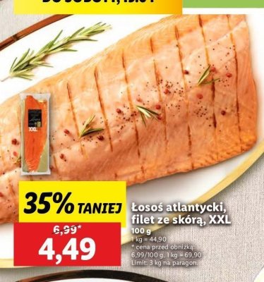 Łosoś atlantycki xxl filet ze skórą Connoisseur promocja
