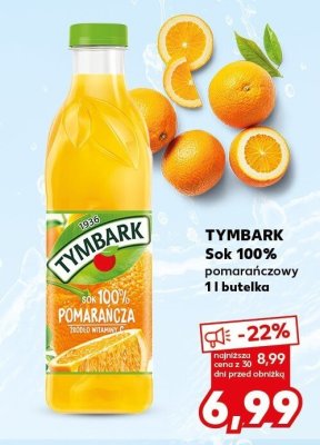 Sok 100% pomarańczowy promocja w Kaufland
