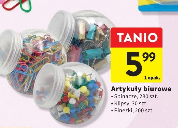Klipsy biurowe promocja