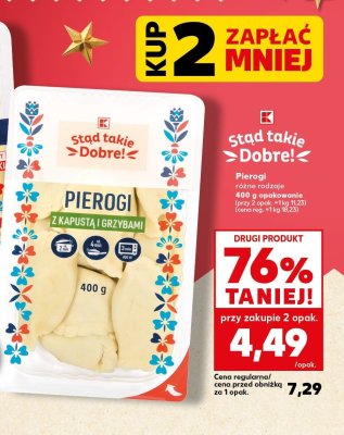 Pierogi z kapustą i grzybami promocja w Kaufland
