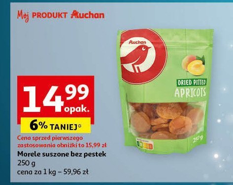 Morele suszone Auchan promocja