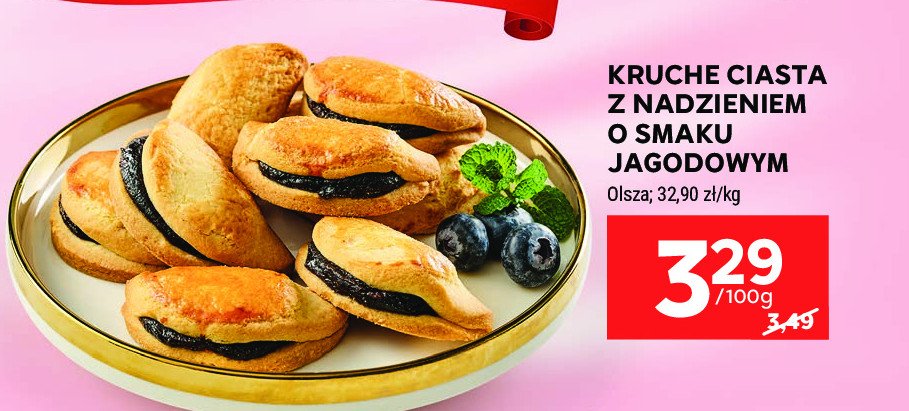 Ciasta kruche jagodowe Olsza promocja