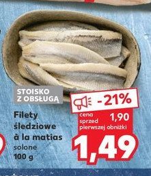 Filety 艣ledziowe solone a'la matias promocja