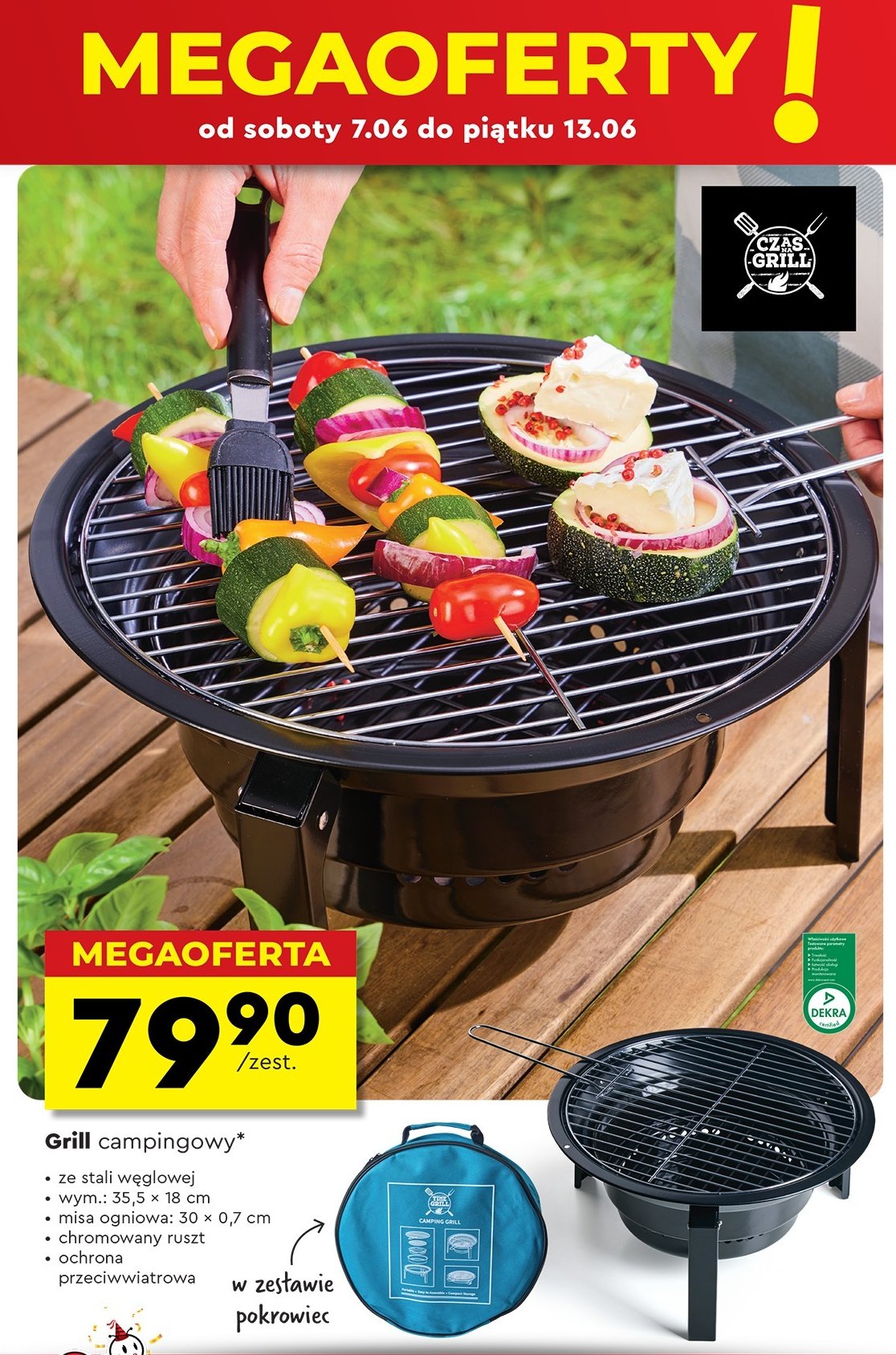 Grill campingowy Czas na grill promocja w Biedronka